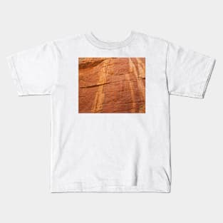 Rock wall texture from mountain hike Kids T-Shirt